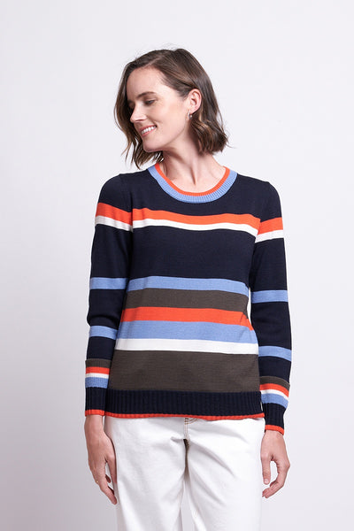 Takes All Sorts Sweater - Multi Stripe