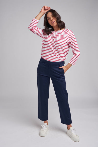 Classic Cropped Pants - Navy