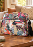 Aline Carry Bag - Woven Birds