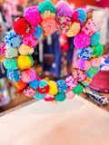 Pom Pom Multi Wreath 30cm
