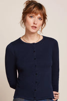 Cocoon Cardi Roundneck - Navy