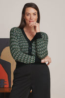 Deep V Cardigan - Dandy