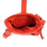 Saffron Leather Mobile Phone Bag - Orange