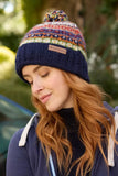 Colorado Fair Isle Knit Bobble Beanie