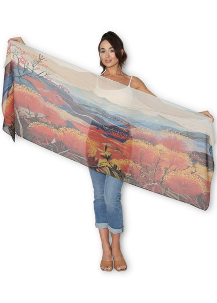 Artist Label Scarf - Blue Mountains Golden Hour