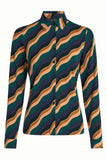 Razzle Blouse - Dragonfly Green