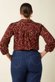Carina Blouse -  Boogie Cabernet