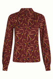 Carina Blouse -  Boogie Cabernet