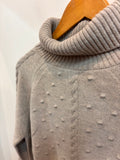 Camille Lambswood Cable Rollneck - Sand