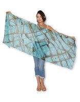 Artist Label Scarf - Seaside Stone
