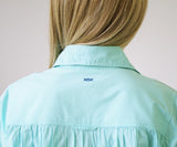 Riley Oversized Cotton Shirt - Mint