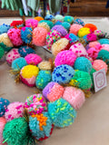 Pom Pom Multi Wreath 30cm