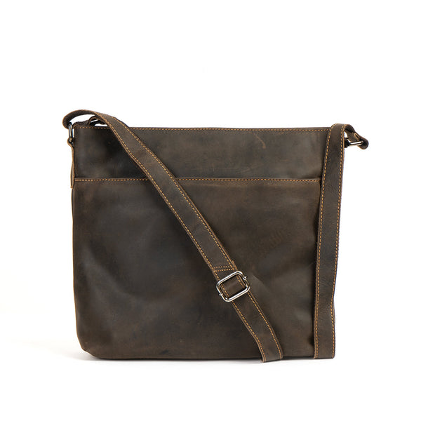 Gisborne Leather Shoulder Bag - Brown