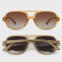 Billy Clear Brown Sunglasses