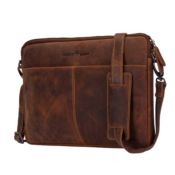 Leather Laptop Sleeve - Macbook Pro/Air 13/15/16 " with Strap Sandal