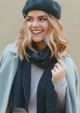 Marlene Wool Beret - Diesel Blue
