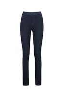 Slim Leg Full Length Knit Denim Pull On - Carbon