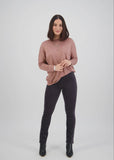 Bay Cord Pull On Pants - Charcoal
