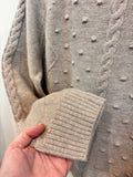 Camille Lambswood Cable Rollneck - Sand