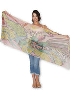 Artist Label Scarf - Wattle Blossom