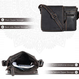 Leather Shoulder Bag - Luna Brown