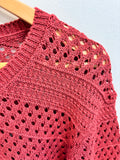 Pulling Strings Sweater- Red Earth