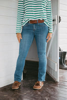 Skinny High Rise Jeans - Denim Blue