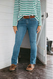 Skinny High Rise Jeans - Denim Blue