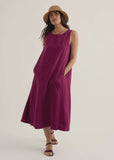 Cresting Waves Dress - Dark Freesia
