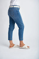 Denim Capri Pants - Light Blue