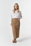 5 Pocket Maxi Skirt - Tobacco