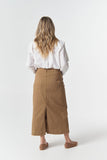 5 Pocket Maxi Skirt - Tobacco