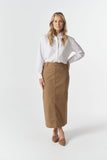5 Pocket Maxi Skirt - Tobacco