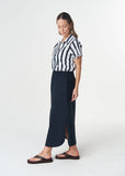Shellbay Side Split Skirt - Dark Navy
