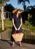 Shell Cap Sleeve Dress - Dark Navy