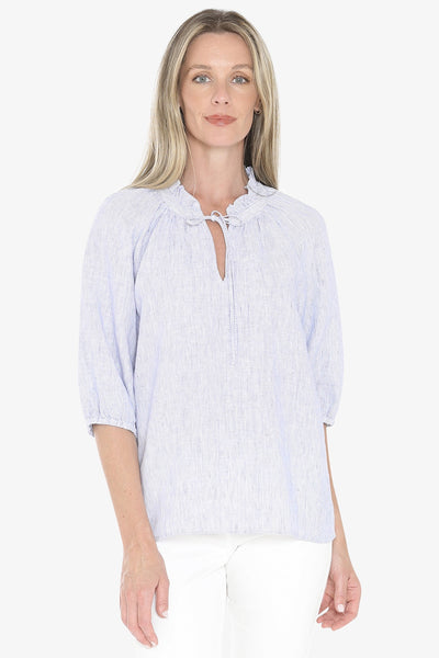 Core Stripe Top - Blue/White