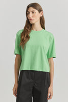 Relaxed Crop Tee - Agave