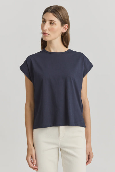 Crew Neck Tank - Navy