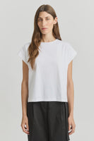 Crew neck Tank - White