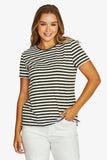 Core Stripe Tee - Olive/White
