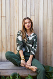 Relaxed Drawstring Pants - Jungle