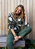 Relaxed Drawstring Pants - Jungle