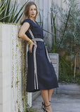 Ric Rac Detail Dress - Black