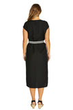 Ric Rac Detail Dress - Black