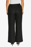 Stitch Waist Pants - Black