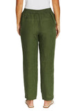 7/8 Core Linen Pants - Evergreen