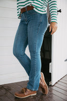 Skinny High Rise Jeans - Denim Blue