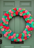 Watermelon Pom Pom Wreath - 50 cm