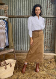5 Pocket Maxi Skirt - Tobacco