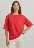 Extra Fine Relaxed Knit Tee - Poppy